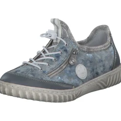 Rieker N0963, Schnürschuhe, Damen, adria/heaven/adria/silverflowe