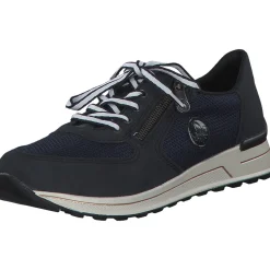 Rieker N1411, Schnürschuhe, Damen, Blau