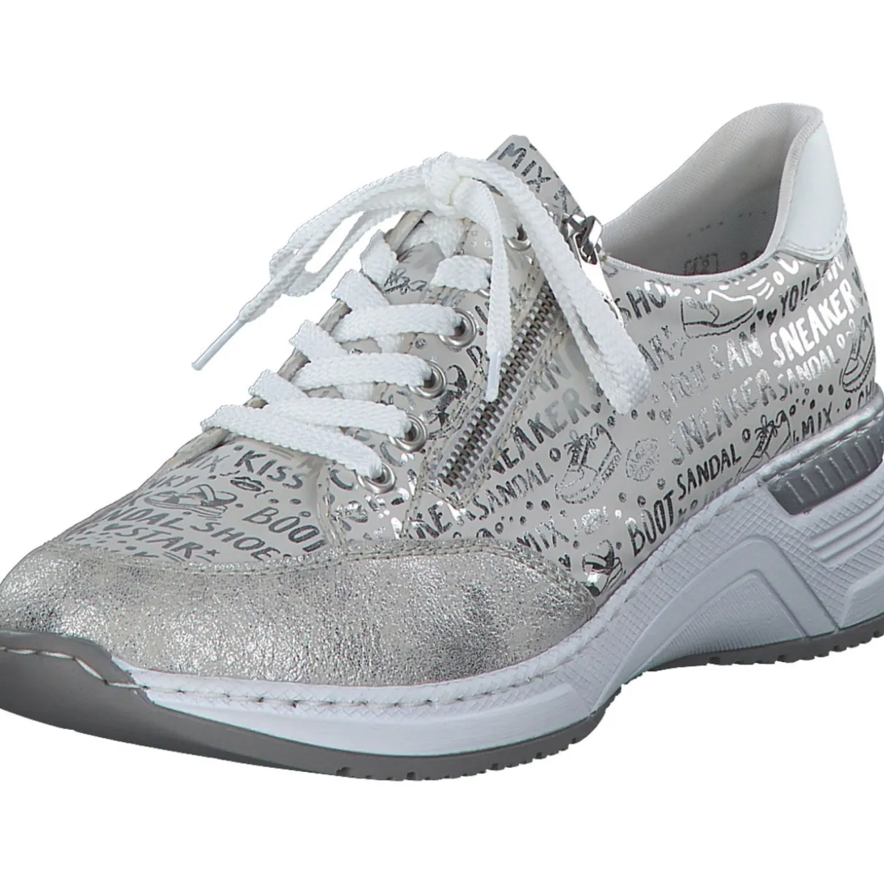 Rieker N4316, Schnürschuhe, Damen, Weiß