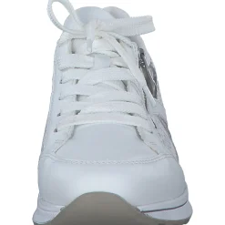 Rieker N1403, Schnürschuhe, Damen, weiss/bianco/silber