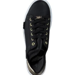 Rieker N4931, Schnürschuhe, Damen, schwarz/lightgold/schwarz