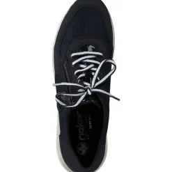 Rieker N1411, Schnürschuhe, Damen, Blau
