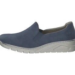 Rieker N3363, Slipper, Damen, lightblue