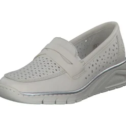 Rieker N3356, Slipper, Damen, offwhite/porzellan