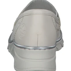 Rieker N3356, Slipper, Damen, offwhite/porzellan