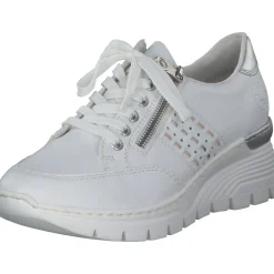 Rieker N8321, Sneakers Low, Damen, Weiß