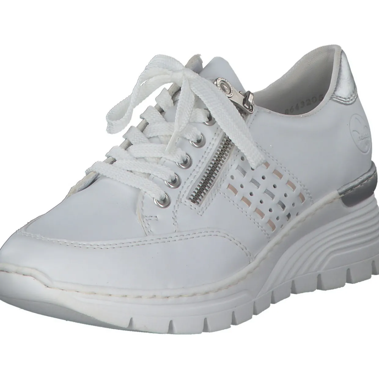 Rieker N8321, Sneakers Low, Damen, Weiß