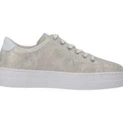 Rieker N49W1, Schnürschuhe, Damen, beige-gold/weiss