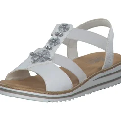 Rieker V0687, Keilsandaletten, Damen, WEISS