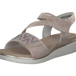 Rieker V3764, Keilsandaletten, Damen, rosegold