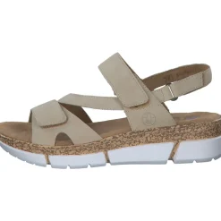 Rieker V2366, Keilsandaletten, Damen, Beige