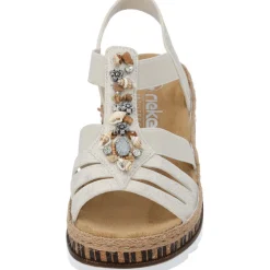 Rieker V7949, Keilsandaletten, Damen, Beige