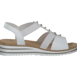 Rieker V0687, Keilsandaletten, Damen, WEISS