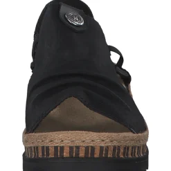 Rieker V7972, Keilsandaletten, Damen, Schwarz