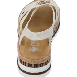 Rieker V7949, Keilsandaletten, Damen, Beige