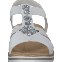 Rieker V0687, Keilsandaletten, Damen, WEISS