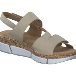 Rieker V2366, Keilsandaletten, Damen, Beige