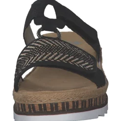 Rieker V7947, Pantoletten & Badeschuhe, Damen, Schwarz