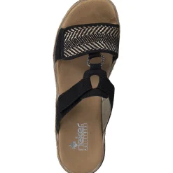 Rieker V7947, Pantoletten & Badeschuhe, Damen, Schwarz
