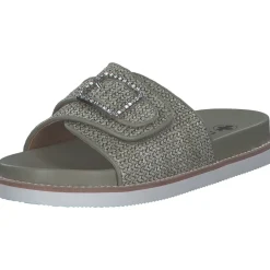 Rieker V9582, Plateau-Pantoletten, Damen, schilf