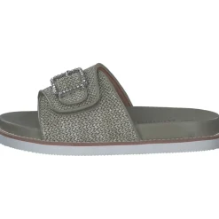 Rieker V9582, Plateau-Pantoletten, Damen, schilf