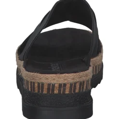 Rieker V7989, Plateau-Pantoletten, Damen, Schwarz