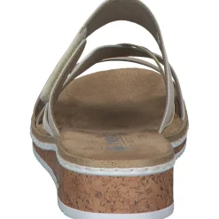 Rieker V3652, Plateau-Pantoletten, Damen, Rot