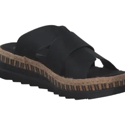 Rieker V7989, Plateau-Pantoletten, Damen, Schwarz