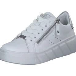 Rieker W2605, Schnürschuhe, Damen, weiss/perlmutt/weiss