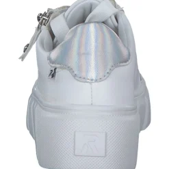 Rieker W2605, Schnürschuhe, Damen, weiss/perlmutt/weiss