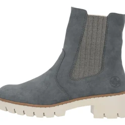Rieker X5780, Stiefeletten, Damen, Blau (Jeans/Leinen)