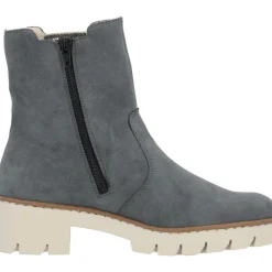 Rieker X5780, Stiefeletten, Damen, Blau (Jeans/Leinen)