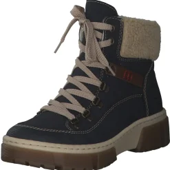 Rieker X8638, Winterstiefeletten, Damen, Blau