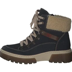 Rieker X8638, Winterstiefeletten, Damen, Blau