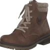 Rieker Y7428, Schnürstiefel, Damen, nuss-anik/kastanie/wood