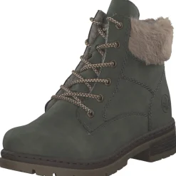 Rieker Y7424, Schnürstiefel, Damen, moor/fango