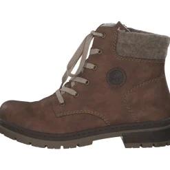 Rieker Y7428, Schnürstiefel, Damen, nuss-anik/kastanie/wood