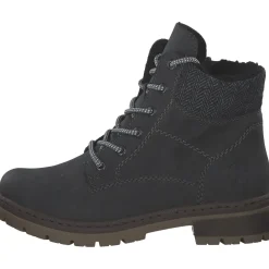 Rieker Y7424-45, Schnürstiefel, Damen, anthrazit/grau