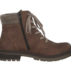 Rieker Y7428, Schnürstiefel, Damen, nuss-anik/kastanie/wood