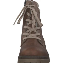 Rieker Y7428, Schnürstiefel, Damen, nuss-anik/kastanie/wood