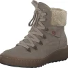 Rieker Z6638-64 , Schnürstiefel, Damen, congo/beige