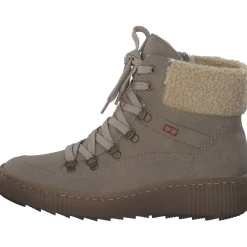 Rieker Z6638-64 , Schnürstiefel, Damen, congo/beige