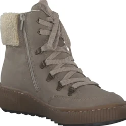 Rieker Z6638-64 , Schnürstiefel, Damen, congo/beige