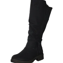 Rieker Z4776, Overknee-Stiefel, Damen, Schwarz