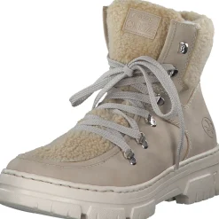 Rieker Z7430, Schnürstiefel, Damen, ginger/beige/champignon