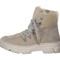 Rieker Z7430, Schnürstiefel, Damen, ginger/beige/champignon