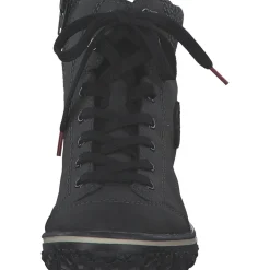 Rieker Z4251-45, Schnürstiefel, Damen, anthrazit/grau/schwarz