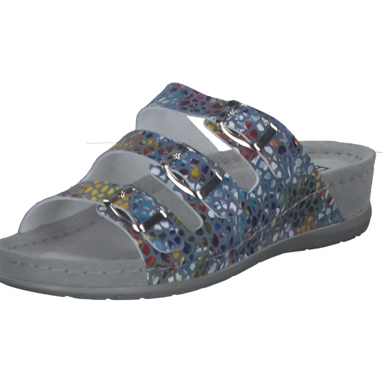 Rohde 5851, Hausschuhe & Pantoffeln, Damen, blau - muster