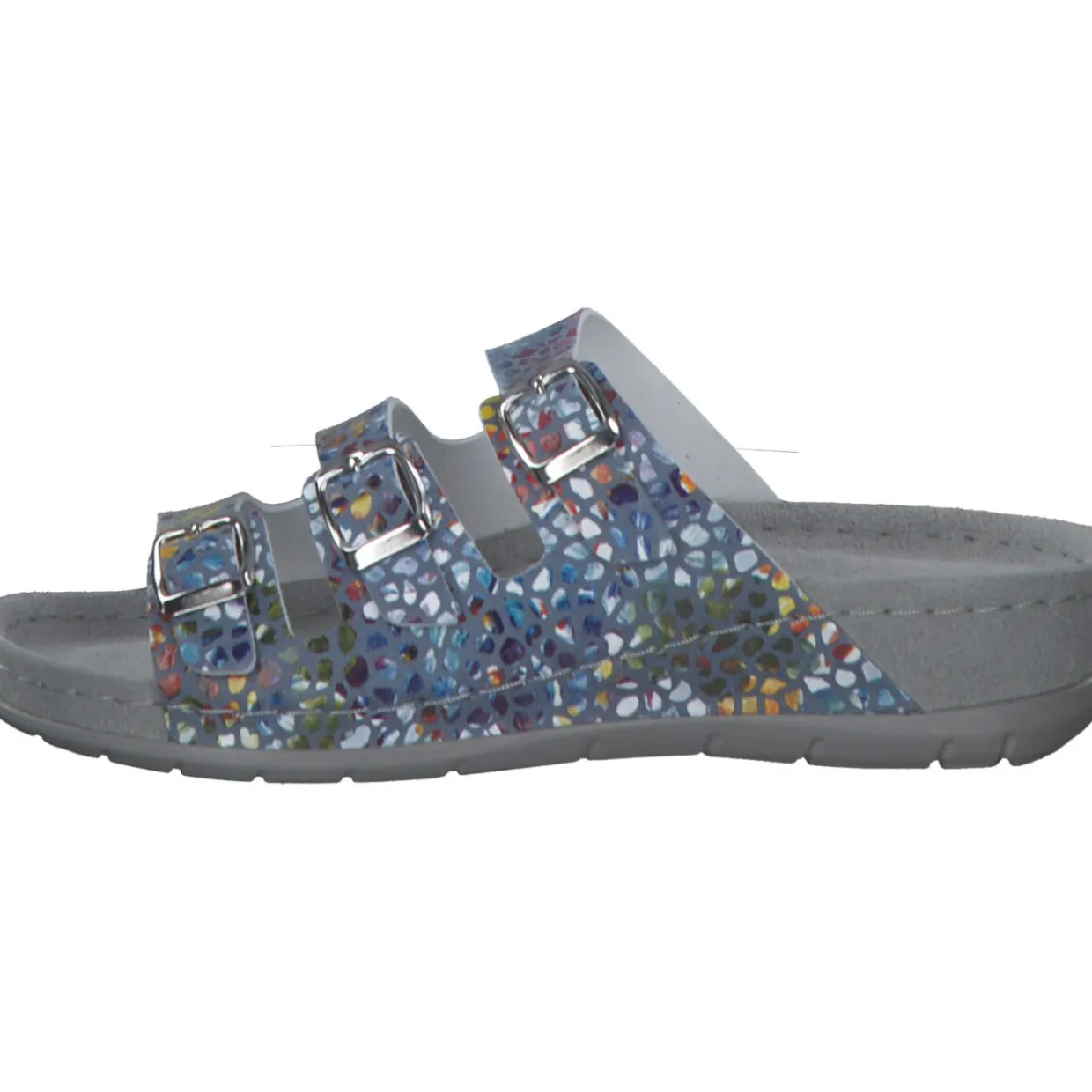 Rohde 5851, Hausschuhe & Pantoffeln, Damen, blau - muster