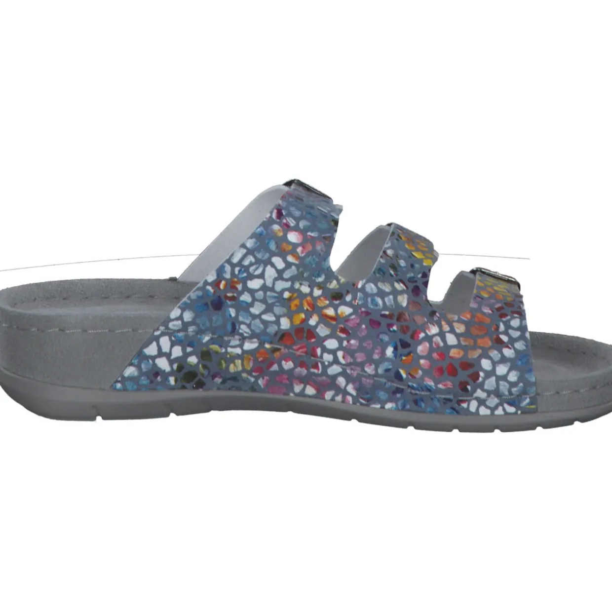 Rohde 5851, Hausschuhe & Pantoffeln, Damen, blau - muster